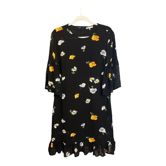 Ganni Georgette Floral Mini Dress Size 42 (6) - Picture 2 of 5